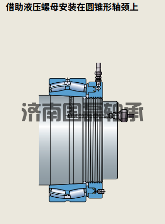使用液压螺母来安装中小型轴承